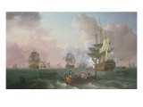 The Battle of the Nile - Bridgeman Collection Giclée-Druck von William Anderson