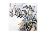 Resting under the Shade of Pine Trees Lámina giclée por Yongsun Huang