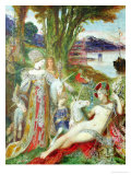 The Unicorns Giclee Print by Gustave Moreau