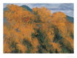 Golden Bamboo Giclee Print by Wanqi Zhang