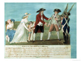 The Arrest of Louis XVI and His Family at Varennes, 21 June, 1791 Giclee Print by Le Sueur Brothers 
