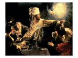 Belshazzar's Feast circa 1636-38 Giclee Print by Rembrandt van Rijn 