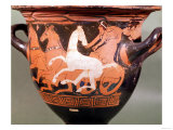 A Red-Figure Bell Krater of a Charioteer in a Quadriga at Full Speed, Greek, Late 5th Century BC Giclée-Druck