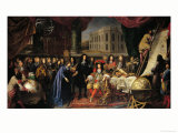 Jean-Baptiste Colbert (1619-1683) Presenting the Members of the Royal Academy of Science Giclee Print by Henri Testelin