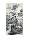 Pine Trees and Spring Lámina giclée por Yongsun Huang