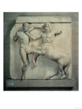 The Battle of Lapiths and Centaurs, Metope XXXI from the South Side of the Parthenon, 447-432 BC Giclee Print