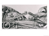 Cannon of Cortes' Time, from "The Narrative and Critical History of America" reproduction procédé giclée par Israel van Mecken