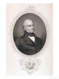 John Quincy Adams (1767-1848) from "The History of the United States," Vol. II, by Charles Mackay Giclee Print by Savinien Edme Dubourjal
