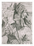 The Last Inca Chief, Atahualpa, from "The Narrative and Critical History of America" Giclee Print