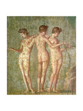 Three Graces, from Pompeii Giclée-Druck