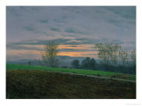 Ploughed Field, circa 1830 reproduction procédé giclée par Caspar David Friedrich