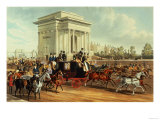 Hyde Park Corner, after James Pollard, Published by Ackermann, 1836 Giclee Print