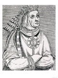 The Last Inca Chief, Atahualpa, from "The Narrative and Critical History of America" Giclee Print