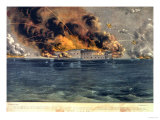 Bombardment of Fort Sumter, Charleston Harbour, 12th & 13th April 1861, Pub. by Currier & Ives Giclee Print