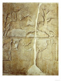 Stela Relief Depicting a Wild Boar Hunt Giclee Print