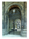 Gates, Transom Panel and Overthrow from the Clarendon Building, Oxford, circa 1710 (Wrought Iron) Giclee Print by Jean Tijou