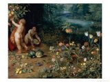 Allegory of Abundance, Detail Giclee-trykk av Jan Brueghel the Younger Allegory of Abundance, Detail Giclee-trykk av Jan Brueghel the Younger