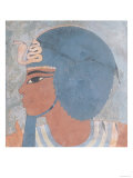Head of Amenophis III from the Tomb of Onsou, 18th Dynasty, 1550-1295 BC (Mural) Giclee Print