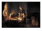 Christ in the House of Martha and Mary Giclee Print by Rembrandt van Rijn 