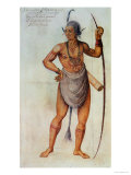 Indian in Body Paint Reproduction procédé giclée par John White