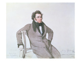 Franz Schubert (1797-1828), 1825 (W/C on Paper) Giclee Print by Wilhelm August Rieder