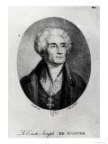 Portrait of Count Joseph De Maistre (1753-1821), Engraved by Francois Le Villain Giclee-trykk av Pierre Bouillon Portrait of Count Joseph De Maistre (1753-1821), Engraved by Francois Le Villain Giclee-trykk av Pierre Bouillon