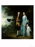 Mr. and Mrs. George Byam and Their Eldest Daughter, Selina, circa 1764 Giclee Print by Thomas Gainsborough