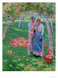 Le verger reproduction procédé giclée par Nelly Erichsen