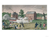 Battle of Lexington, April 19th 1775, Connecticut Historical Collections, by John Warner Barber Giclee Print