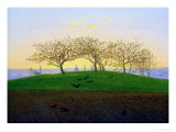 Hills and Ploughed Fields Near Dresden Wydruk giclee autor Caspar David Friedrich