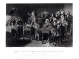 Patrick Henry (1736-1799) Addressing the Virginia Assembly, March 1775 Engraved by Henry Bryan Hall Giclee Print by Alonzo Chappel