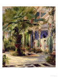 Interior of the Palm House at Potsdam, 1833 Giclee-trykk av Karl Blechen