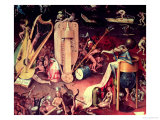 The Garden of Earthly Delights: Hell, Detail from the Right Wing of the Triptych, circa 1500 Giclee Print by Hieronymus Bosch
