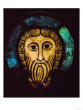 Head of Christ, from the Abbey Church of SS. Peter and Paul in Wissembourg, c.1070 (stained glass) Lámina giclée