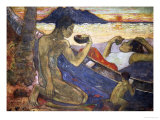 A Canoe (Tahitian Family), 1896 Giclée-Druck von Paul Gauguin