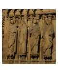 The Visitation, Four Jamb Figures from the West Facade of the Cathedral, circa 1230-40 Giclée-Druck