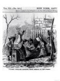 Colored Scholars Learning Their Lessons on the Street, from "Harper's Weekly," 1867 Giclee Print