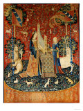 The Lady and the Unicorn: "Hearing" Giclee Print