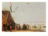 Scène hivernale reproduction procédé giclée par Barent Avercamp