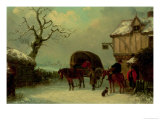 A Wayside Rest, Stopping at the Inn Giclee Print by Thomas Smythe A Wayside Rest, Stopping at the Inn Giclee Print by Thomas Smythe