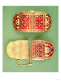 Shoulder Clasp from the Sutton Hoo Ship Burial, Anglo-Saxon, circa 625-30 AD Giclee Print