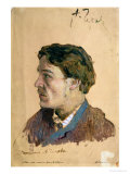 Portrait of Anton Chekhov (1860-1904) Giclee Print by Isaak Ilyich Levitan
