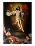 La résurrection du Christ reproduction procédé giclée par Bartolome Esteban Murillo