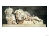 Three Seated Figures from the East Pediment of the Parthenon, Possibly Hestia Giclee Print