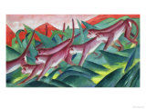 Monkey Frieze, 1911 Giclee Print by Franz Marc
