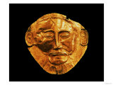 Funerary Mask from Mycenae, Formerly Thought to be That of Agamemnon Giclée-Druck