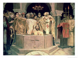 The Christening of Grand Duke Vladimir (circa 956-1015), 1885-96 (Mural) Giclée-Druck von Victor Mikhailovich Vasnetsov