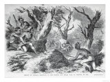 Defeat of General Braddock, in the French and Indian War, in Virginia, in 1755 Giclee Print