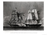 Battle Between the United States and the Macedonian, 30th October 1812, Engraved by Duthie Giclee Print by Alonzo Chappel
