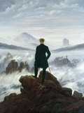 Caspar David Friedrich - The Wanderer Above the Sea of Fog, 1818 Digitálně vytištěná reprodukce Caspar David Friedrich - The Wanderer Above the Sea of Fog, 1818 Digitálně vytištěná reprodukce